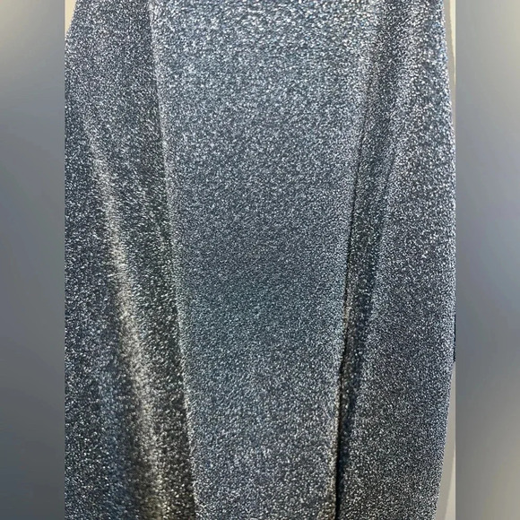 Crosby Mollie Burch Silver Sparkly Halter Dress Size‎ M Money Classic Party NYE - Picture 8 of 16
